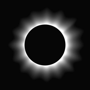 Çemberi gradyanla aydınlat. Siyah arkaplanda beyaz yuvarlak neon pankart var. Vektör illüstrasyonu