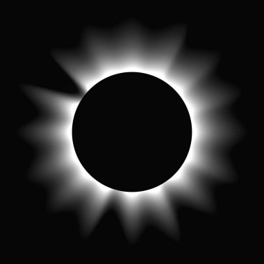 Çemberi gradyanla aydınlat. Siyah arkaplanda beyaz yuvarlak neon pankart var. Vektör illüstrasyonu