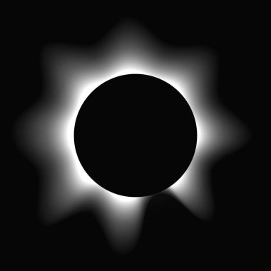 Çemberi gradyanla aydınlat. Siyah arkaplanda beyaz yuvarlak neon pankart var. Vektör illüstrasyonu