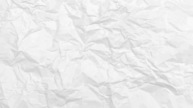 Beyaz, buruşuk kağıt arka plan. Posterler ve afişler için yatay olarak buruşmuş boş kağıt şablonu. Vektör illüstrasyonu