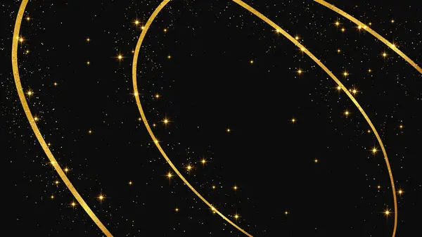 Onde Confettis Scintillantes Poussière Étoiles Fond Écran Avec Des Étincelles — Image vectorielle