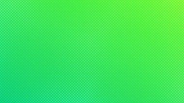 Noktalı arka plan. Çizgi roman tarzında yeşil pop sanat deseni. Renkli nokta dokusu. Vektör illüstrasyonu