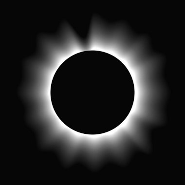 Çemberi gradyanla aydınlat. Siyah arkaplanda beyaz yuvarlak neon pankart var. Vektör illüstrasyonu