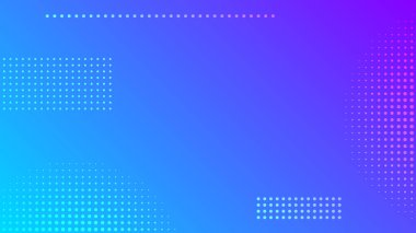 Noktalı soyut mavi eğimli geometrik arkaplan. Başlık pankartı. Parlak soyut sunum arkaplanı. Vektör illüstrasyonu