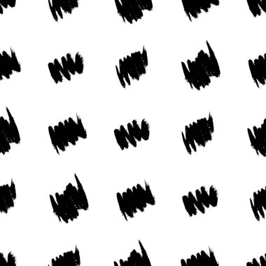 Koyu elle çizilmiş kusursuz desen beyaz arka planda karalama lekesi. Soyut grunge dokusu. Vektör illüstrasyonu