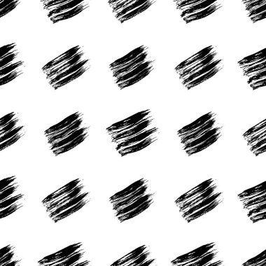 Koyu elle çizilmiş kusursuz desen beyaz arka planda karalama lekesi. Soyut grunge dokusu. Vektör illüstrasyonu