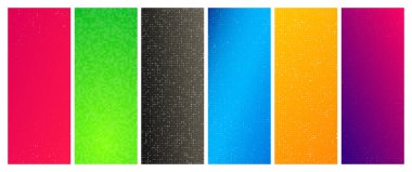 Kareli altı soyut geometrik arkaplan kümesi. Boş uzayı olan pikseller. Vektör illüstrasyonu