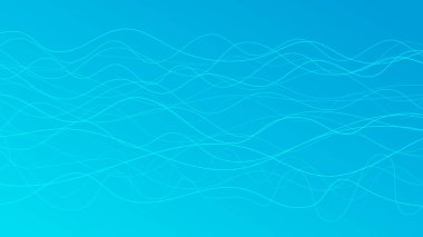 Dalga ışınlarıyla soyut eğimli arkaplan. Hareket bulanık beyaz kıvrımlı soyut mavi eğimli arkaplan. Başlık pankartı. Parlak soyut sunum arkaplanı. Vektör illüstrasyonu