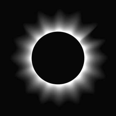 Çemberi gradyanla aydınlat. Siyah arkaplanda beyaz yuvarlak neon pankart var. Vektör illüstrasyonu