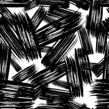 Koyu elle çizilmiş kusursuz desen beyaz arka planda karalama lekesi. Soyut grunge dokusu. Vektör illüstrasyonu