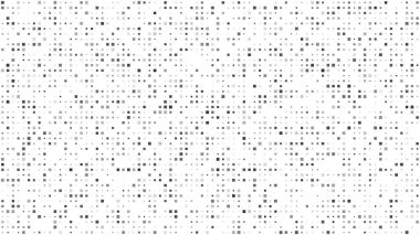 Kareli soyut geometrik arkaplan. Beyaz üzerine gri pikseller ve boş alan. Dijital iş arkaplanı. Vektör illüstrasyonu