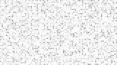 Kareli soyut geometrik arkaplan. Beyaz üzerine gri pikseller ve boş alan. Dijital iş arkaplanı. Vektör illüstrasyonu