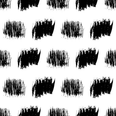 Koyu elle çizilmiş kusursuz desen beyaz arka planda karalama lekesi. Soyut grunge dokusu. Vektör illüstrasyonu