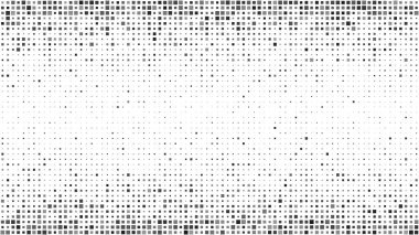 Kareli soyut geometrik arkaplan. Beyaz üzerine gri pikseller ve boş alan. Dijital iş arkaplanı. Vektör illüstrasyonu