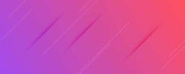 Çizgiler ve gölgelerle soyut pembe eğimli arka plan. Başlık pankartı. Parlak soyut sunum arkaplanı. Vektör illüstrasyonu