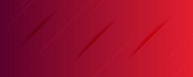 Çizgiler ve gölgelerle soyut kırmızı eğimli arkaplan. Başlık pankartı. Parlak soyut sunum arkaplanı. Vektör illüstrasyonu