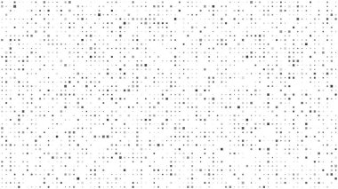 Kareli soyut geometrik arkaplan. Beyaz üzerine gri pikseller ve boş alan. Dijital iş arkaplanı. Vektör illüstrasyonu