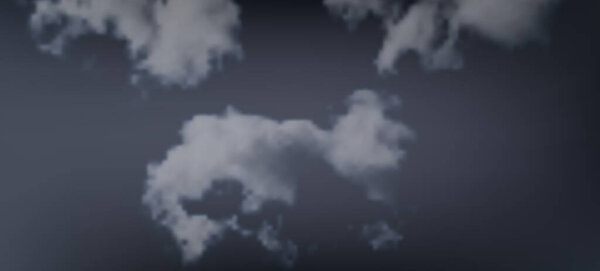 Modern dark gradient backgrounds with clouds. Header banner. Bright abstract presentation backdrop. Vector illustration