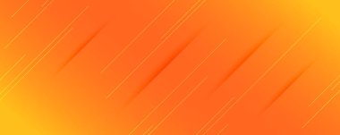 Çizgiler ve gölgelerle soyut turuncu eğimli arka plan. Başlık pankartı. Parlak soyut sunum arkaplanı. Vektör illüstrasyonu