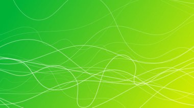 Dalga ışınlarıyla soyut eğimli arkaplan. Hareket bulanık beyaz kıvrımlı soyut yeşil eğimli arkaplan. Başlık pankartı. Parlak soyut sunum arkaplanı. Vektör illüstrasyonu