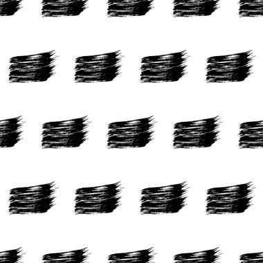 Koyu elle çizilmiş kusursuz desen beyaz arka planda karalama lekesi. Soyut grunge dokusu. Vektör illüstrasyonu