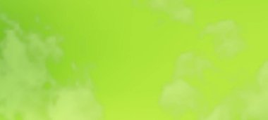 Bulutlu modern yeşil eğimli arka planlar. Başlık pankartı. Parlak soyut sunum arkaplanı. Vektör illüstrasyonu