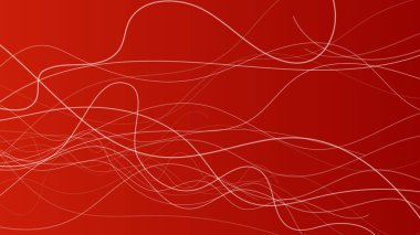 Dalga ışınlarıyla soyut eğimli arkaplan. Hareket bulanık beyaz kıvrımlı soyut kırmızı eğimli arkaplan. Başlık pankartı. Parlak soyut sunum arkaplanı. Vektör illüstrasyonu