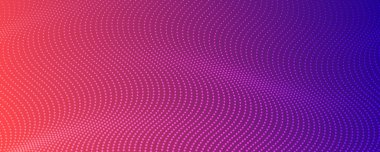 Yarım ton arkaplan ve akıcı noktalar. Mor soyut dalga dokusu. Vektör illüstrasyonu