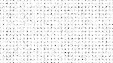 Noktalı soyut geometrik arkaplan. Beyaz üzerine gri pikseller ve boş alan. Dijital iş arkaplanı. Vektör illüstrasyonu