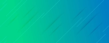 Çizgiler ve gölgelerle soyut yeşil eğimli arkaplan. Başlık pankartı. Parlak soyut sunum arkaplanı. Vektör illüstrasyonu