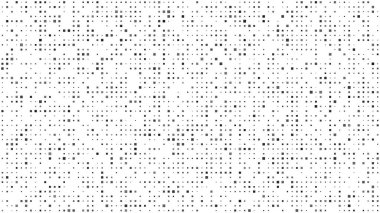 Kareli soyut geometrik arkaplan. Beyaz üzerine gri pikseller ve boş alan. Dijital iş arkaplanı. Vektör illüstrasyonu
