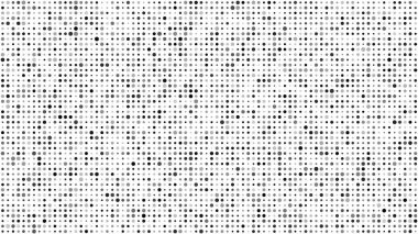Noktalı soyut geometrik arkaplan. Beyaz üzerine gri pikseller ve boş alan. Dijital iş arkaplanı. Vektör illüstrasyonu