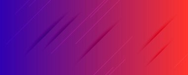 Çizgiler ve gölgelerle soyut mor eğimli arkaplan. Başlık pankartı. Parlak soyut sunum arkaplanı. Vektör illüstrasyonu