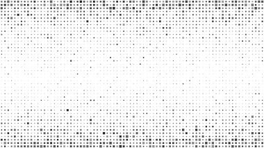 Kareli soyut geometrik arkaplan. Beyaz üzerine gri pikseller ve boş alan. Dijital iş arkaplanı. Vektör illüstrasyonu