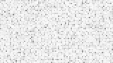 Noktalı soyut geometrik arkaplan. Beyaz üzerine gri pikseller ve boş alan. Dijital iş arkaplanı. Vektör illüstrasyonu