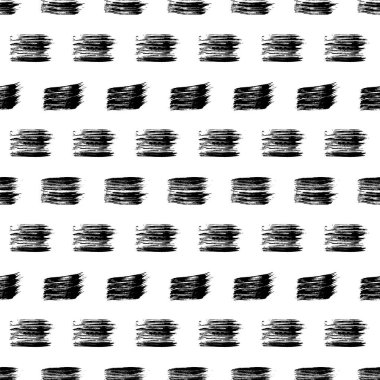 Koyu elle çizilmiş kusursuz desen beyaz arka planda karalama lekesi. Soyut grunge dokusu. Vektör illüstrasyonu