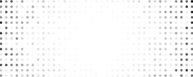 Noktalı arka plan. Çizgi roman tarzında siyah ve beyaz pop sanatları. Tek renkli nokta dokusu. Vektör illüstrasyonu