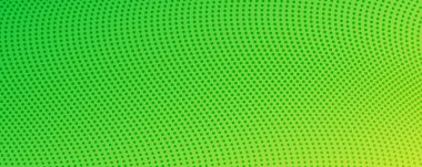 Yarım ton arkaplan ve akıcı noktalar. Yeşil soyut dalga dokusu. Vektör illüstrasyonu