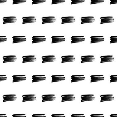 Koyu elle çizilmiş kusursuz desen beyaz arka planda karalama lekesi. Soyut grunge dokusu. Vektör illüstrasyonu