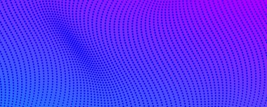 Yarım ton arkaplan ve akıcı noktalar. Mor soyut dalga dokusu. Vektör illüstrasyonu