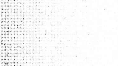 Kareli soyut geometrik arkaplan. Beyaz üzerine gri pikseller ve boş alan. Dijital iş arkaplanı. Vektör illüstrasyonu