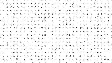 Kareli soyut geometrik arkaplan. Beyaz üzerine gri pikseller ve boş alan. Dijital iş arkaplanı. Vektör illüstrasyonu