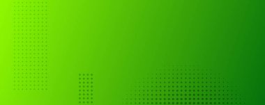 Noktalı soyut yeşil eğimli geometrik arkaplan. Başlık pankartı. Parlak soyut sunum arkaplanı. Vektör illüstrasyonu