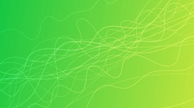 Dalga ışınlarıyla soyut eğimli arkaplan. Hareket bulanık beyaz kıvrımlı soyut yeşil eğimli arkaplan. Başlık pankartı. Parlak soyut sunum arkaplanı. Vektör illüstrasyonu