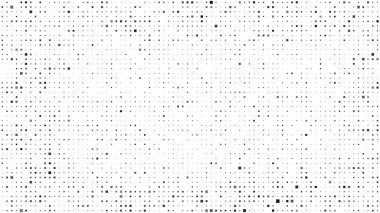 Kareli soyut geometrik arkaplan. Beyaz üzerine gri pikseller ve boş alan. Dijital iş arkaplanı. Vektör illüstrasyonu