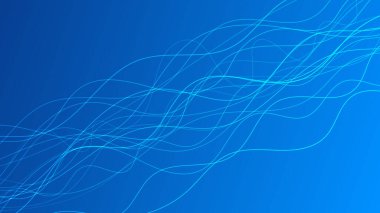 Dalga ışınlarıyla soyut eğimli arkaplan. Hareket bulanık beyaz kıvrımlı soyut mavi eğimli arkaplan. Başlık pankartı. Parlak soyut sunum arkaplanı. Vektör illüstrasyonu