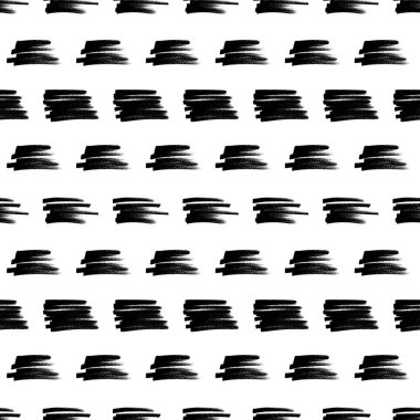 Koyu elle çizilmiş kusursuz desen beyaz arka planda karalama lekesi. Soyut grunge dokusu. Vektör illüstrasyonu