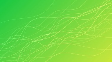 Dalga ışınlarıyla soyut eğimli arkaplan. Hareket bulanık beyaz kıvrımlı soyut yeşil eğimli arkaplan. Başlık pankartı. Parlak soyut sunum arkaplanı. Vektör illüstrasyonu