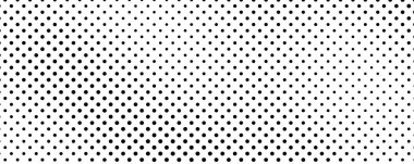 Noktalı arka plan. Çizgi roman tarzında siyah ve beyaz pop sanatları. Tek renkli nokta dokusu. Vektör illüstrasyonu
