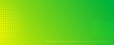 Noktalı soyut yeşil eğimli geometrik arkaplan. Başlık pankartı. Parlak soyut sunum arkaplanı. Vektör illüstrasyonu
